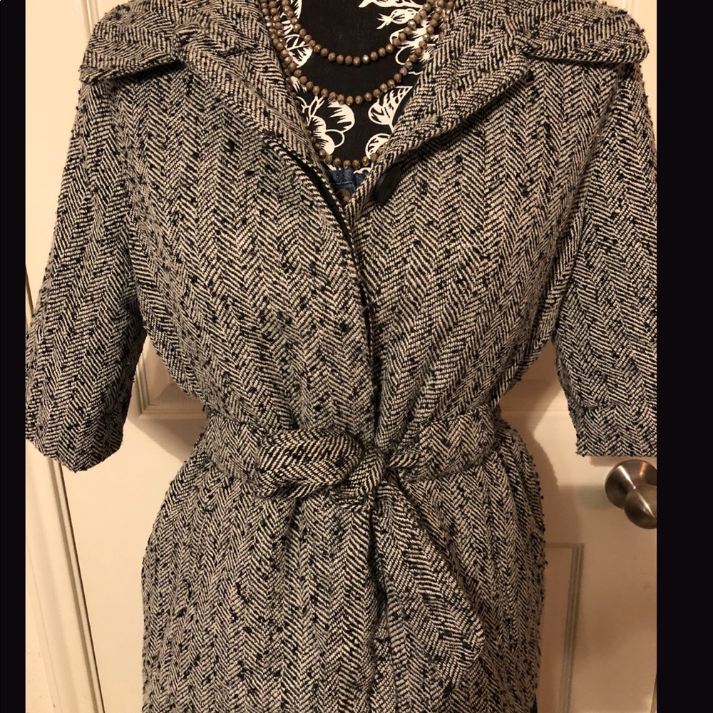 Belter tweed blazer three quarter sleeves